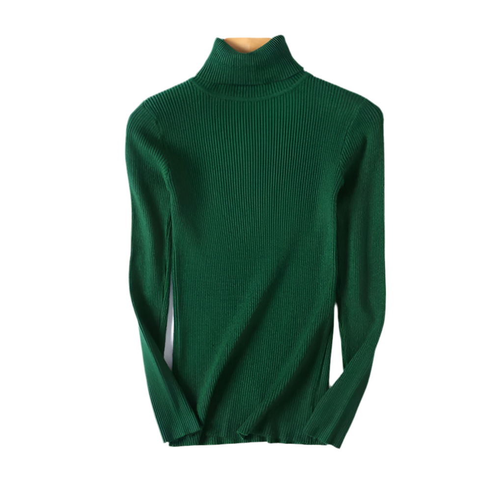 Blusa Feminina de Gola Alta Outono/Inverno