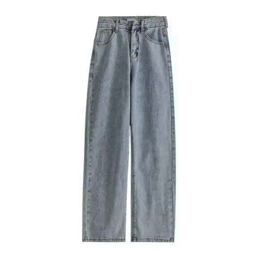 Calça Baggy Jeans Claro Oversized e Streetwear