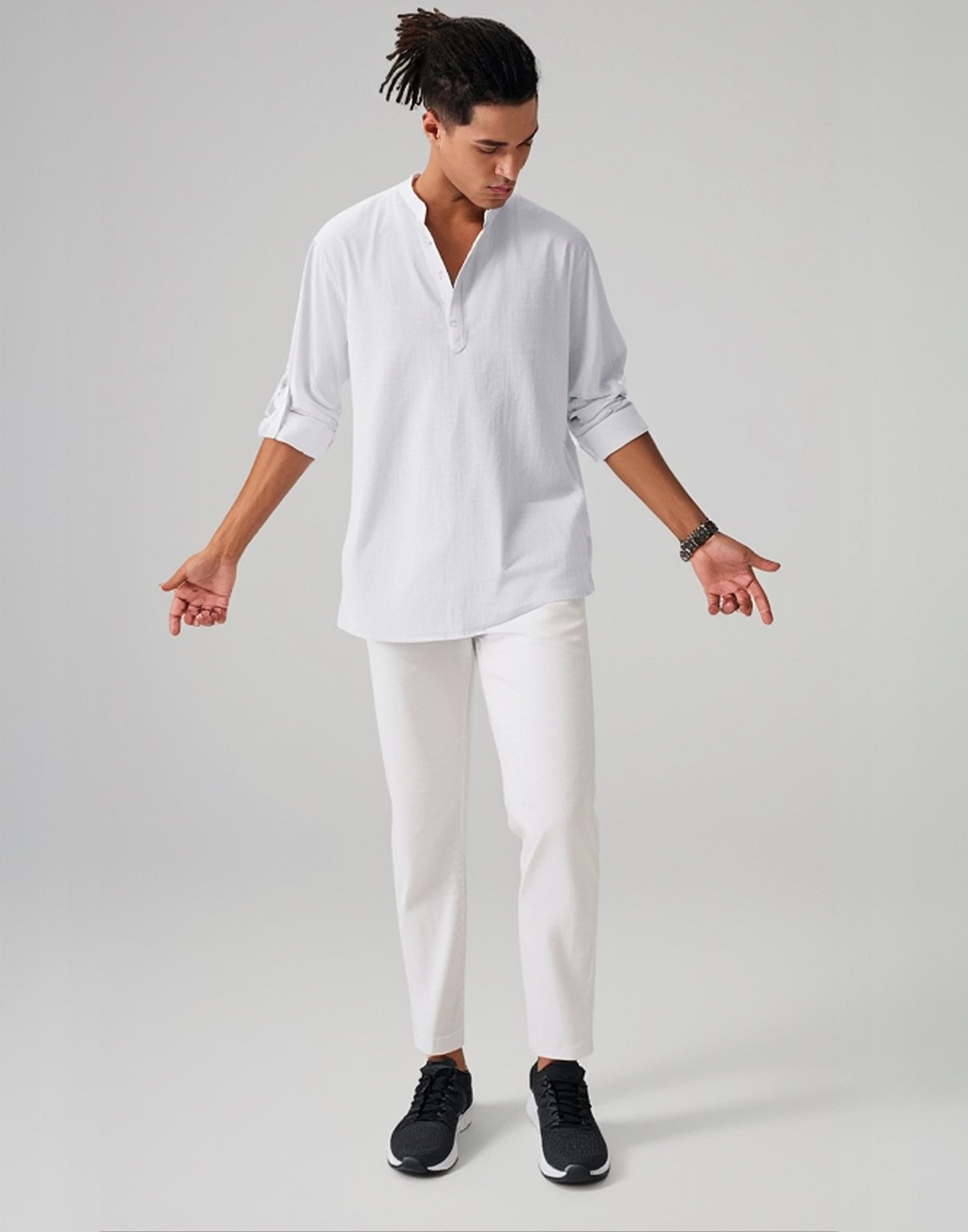 Camisa de linho moderna