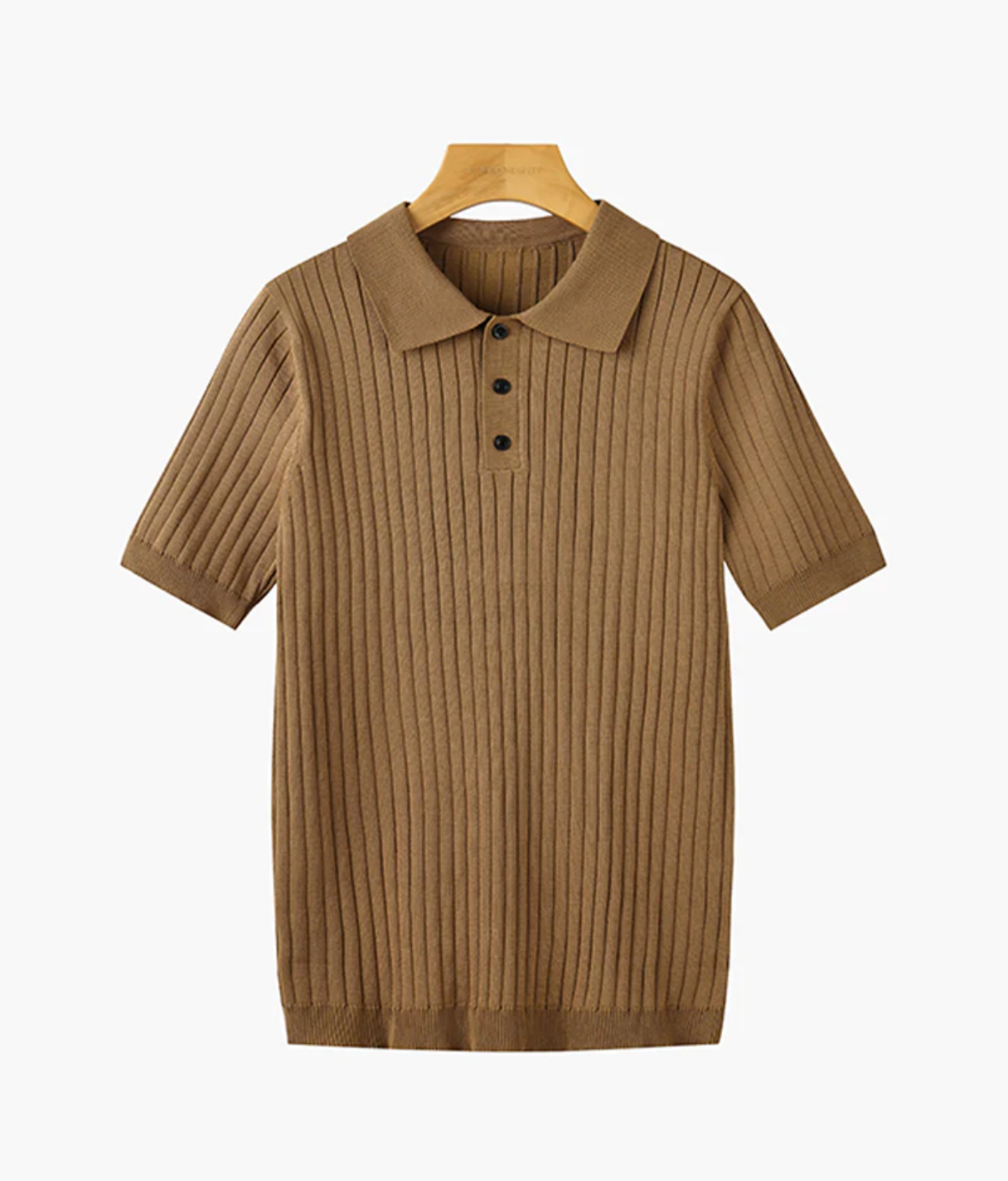 Camisa Polo de Verão Malha Listrada