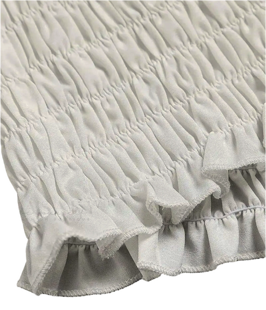 Vestido Curto Branco com Alças Finas