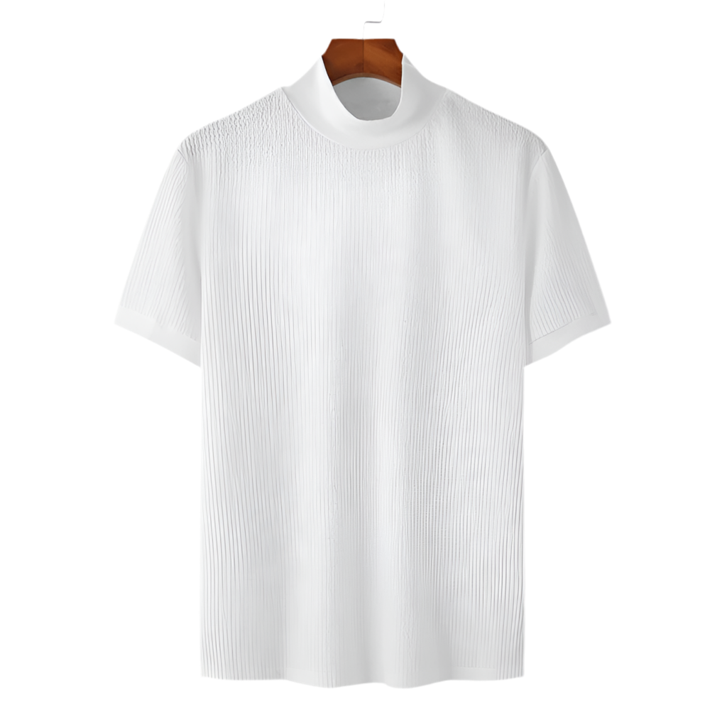 Camiseta Casual de gola alta