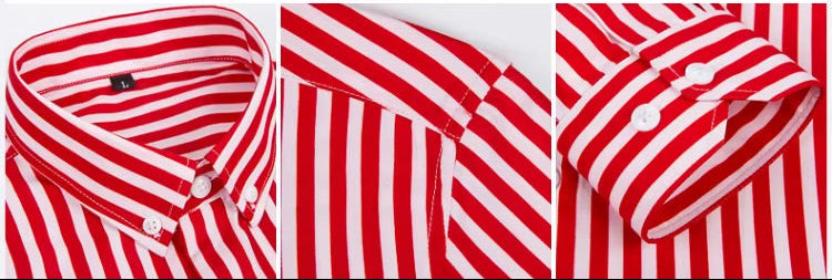 camisa de linho Valent -com listras-