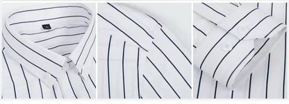 camisa de linho Valent -com listras-