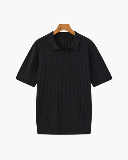 Camisa Polo listrada premium sem botão