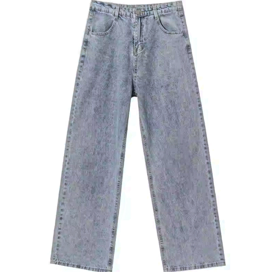 Calça Baggy Jeans Claro Oversized e Streetwear