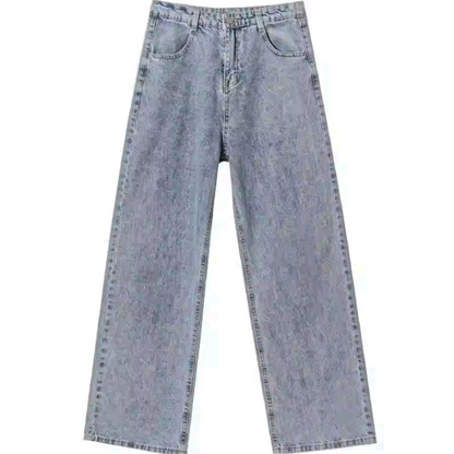 Calça Baggy Jeans Claro Oversized e Streetwear