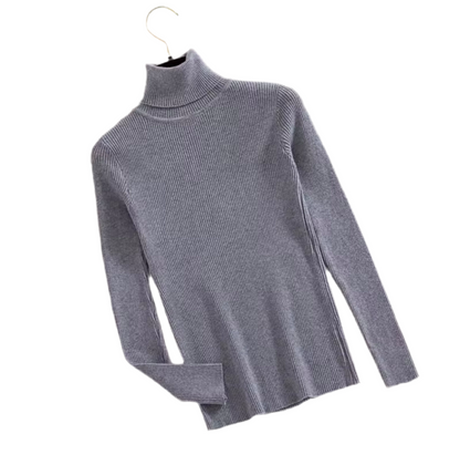 Blusa Feminina de Gola Alta Outono/Inverno