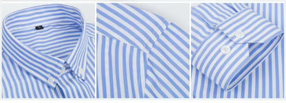 camisa de linho Valent -com listras-