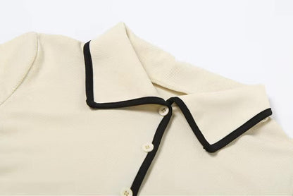 Conjunto Feminino Élise Royale : camiseta polo feminino + mini saia