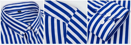 camisa de linho Valent -com listras-