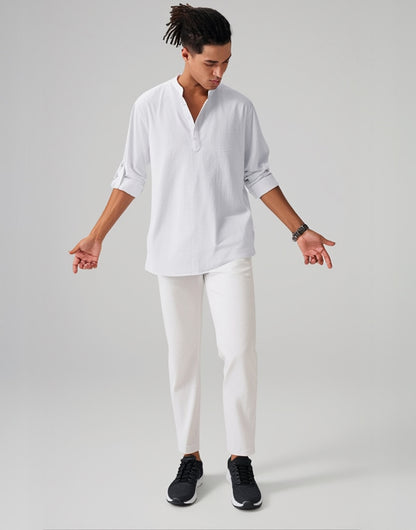 Camisa de linho moderna