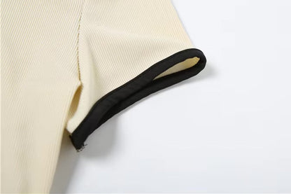 Conjunto Feminino Élise Royale : camiseta polo feminino + mini saia