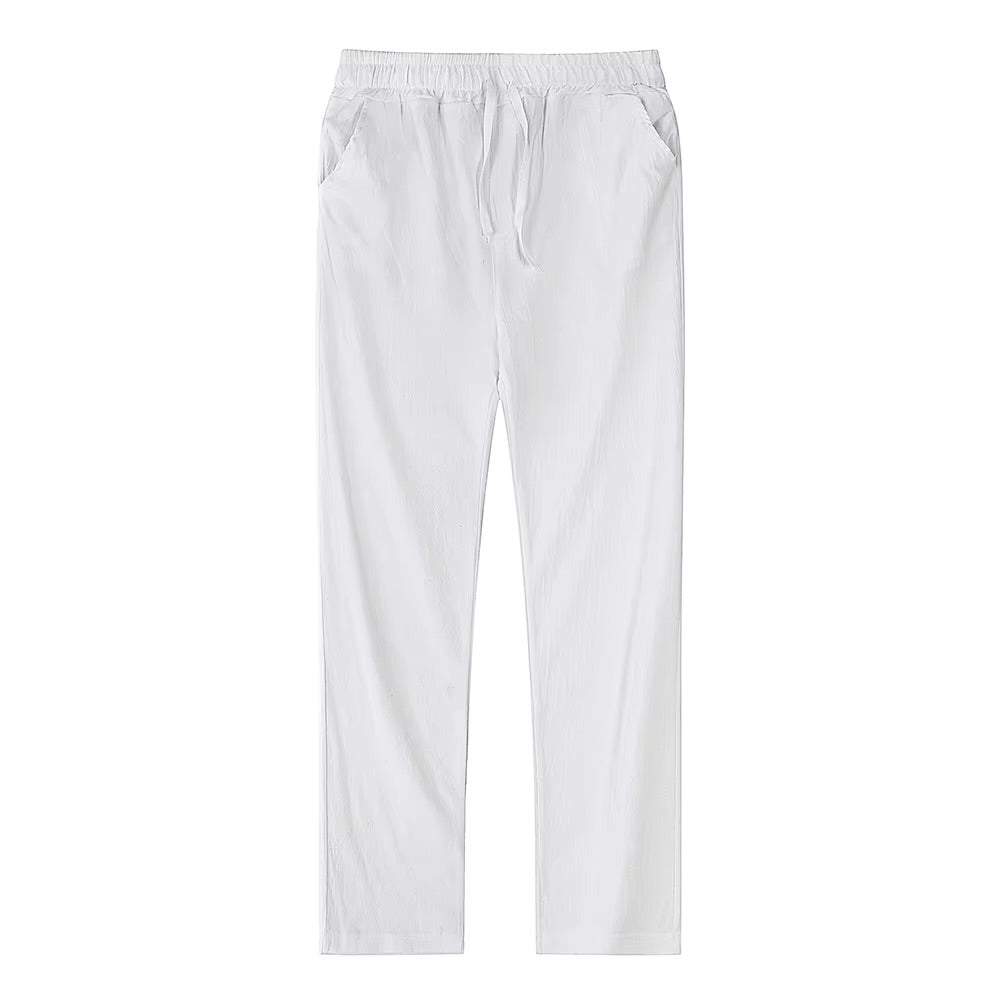Calça Masculina Premium em Algodão e Linho