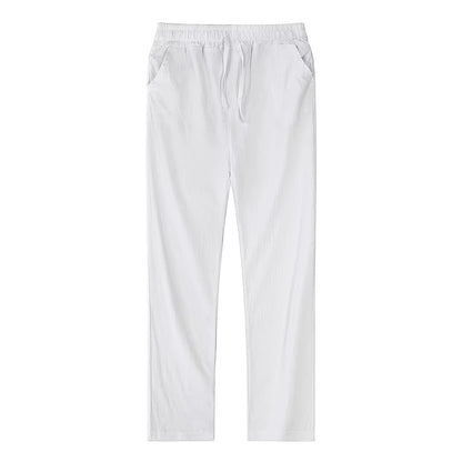 Calça Masculina Premium em Algodão e Linho