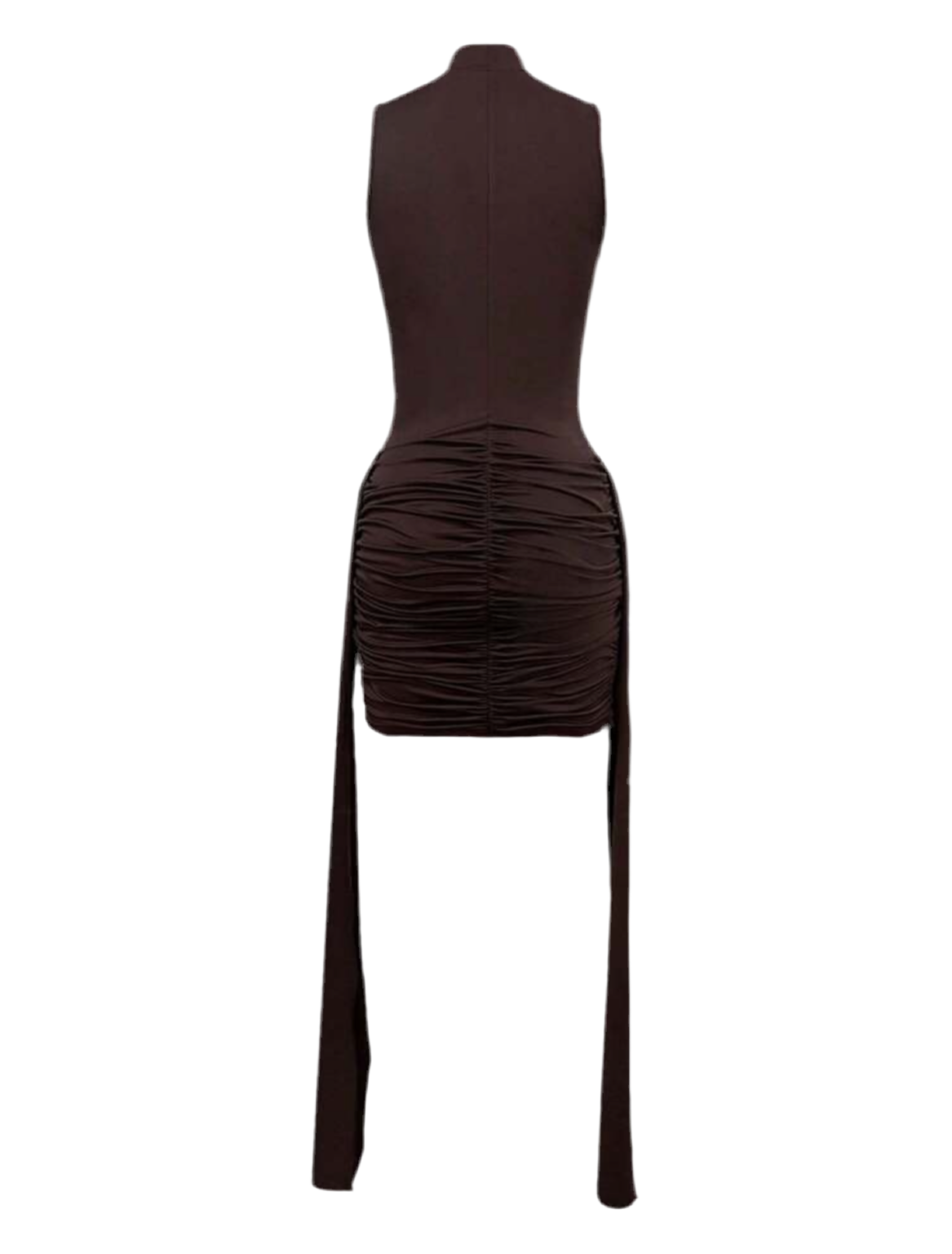 Vestido Reflexo Secreto de gola alta