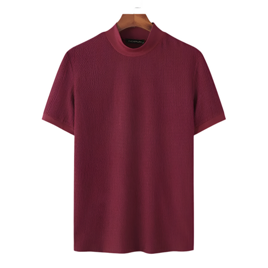 Camiseta Casual de gola alta