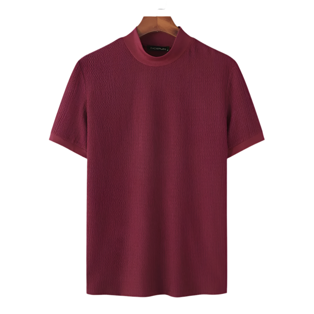 Camiseta Casual de gola alta