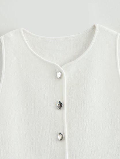 Regata Estela de botão prateado Verão 2025