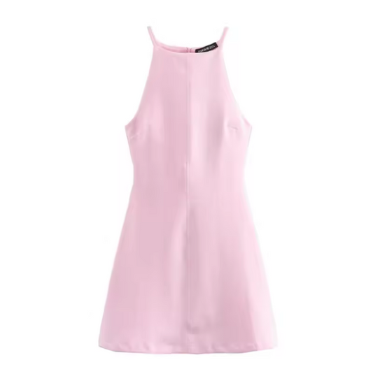 Vestido Mini de Verão Elegante com Alça