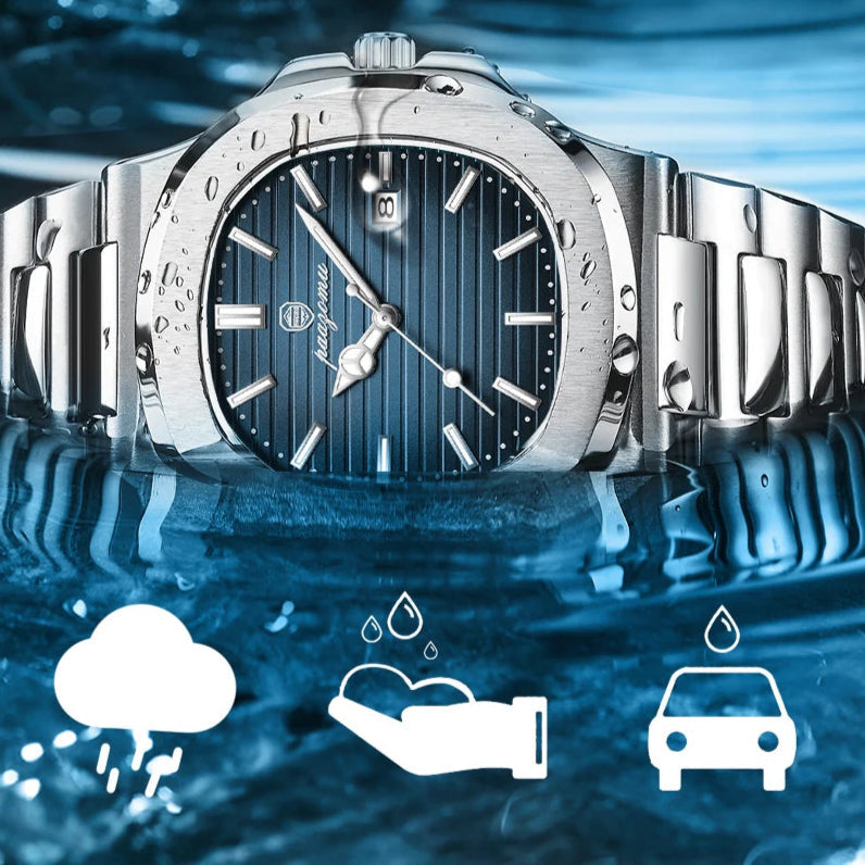 Relógio Prateado Luxotrix