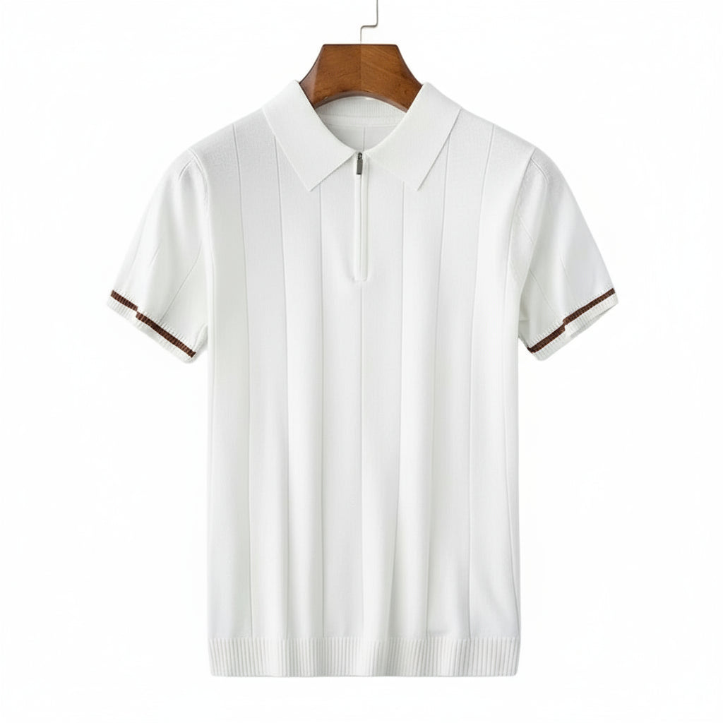 Camisa polo Vérone -esportiva e com zíper-