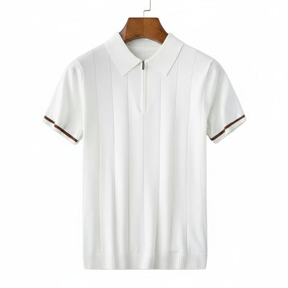 Camisa polo Vérone -esportiva e com zíper-