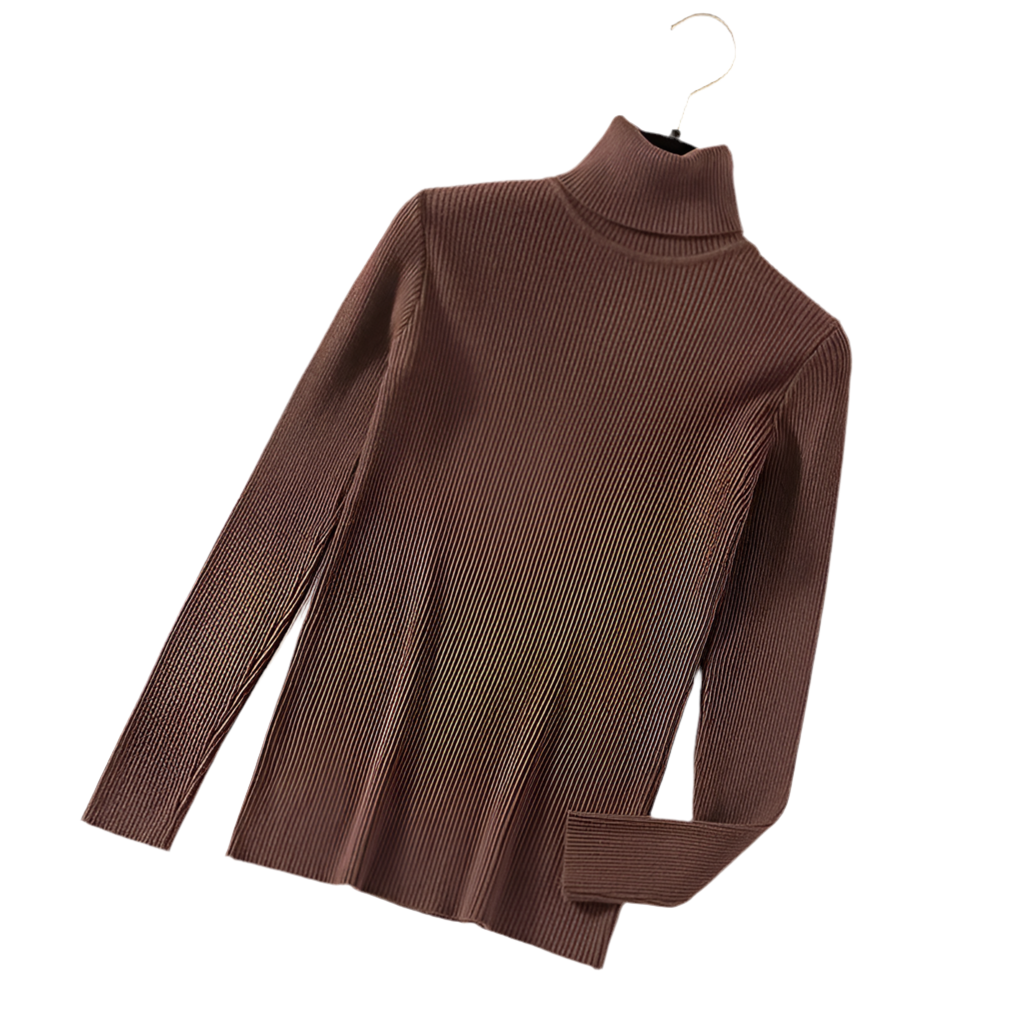 Blusa Feminina de Gola Alta Outono/Inverno