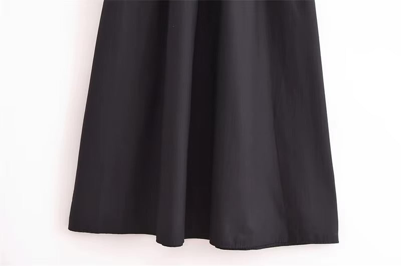 Vestido longo regata com gola redonda