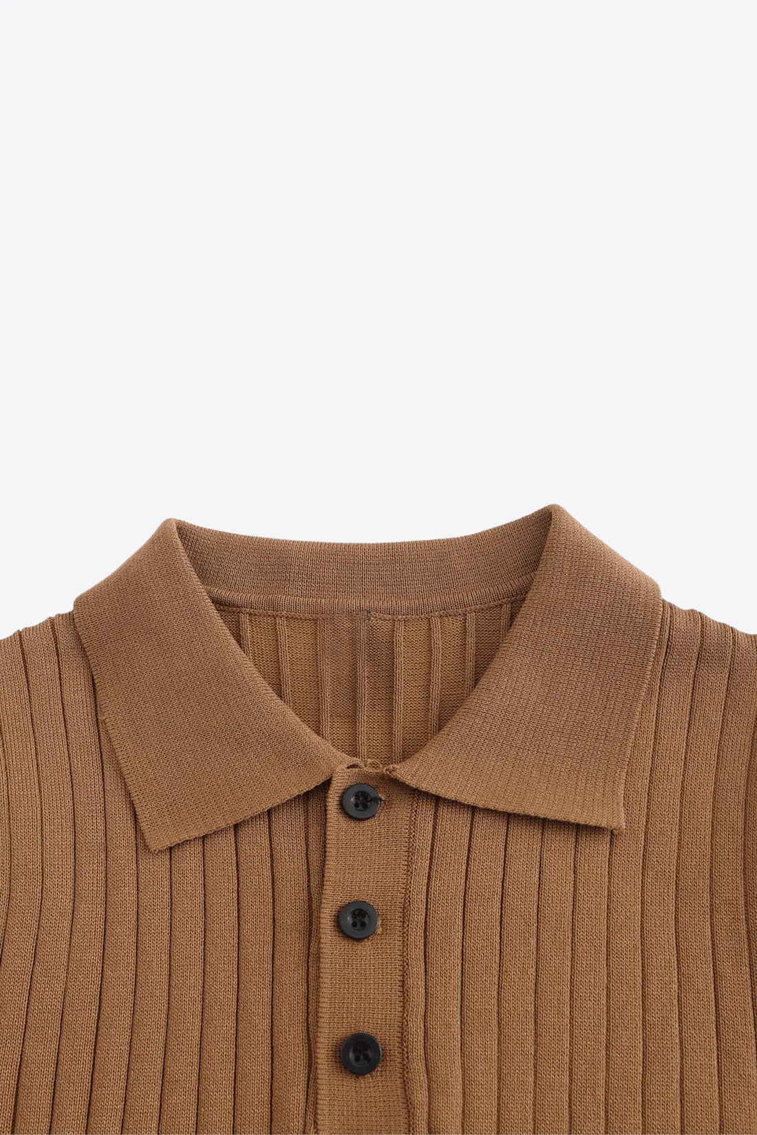 Camisa Polo de Verão Malha Listrada