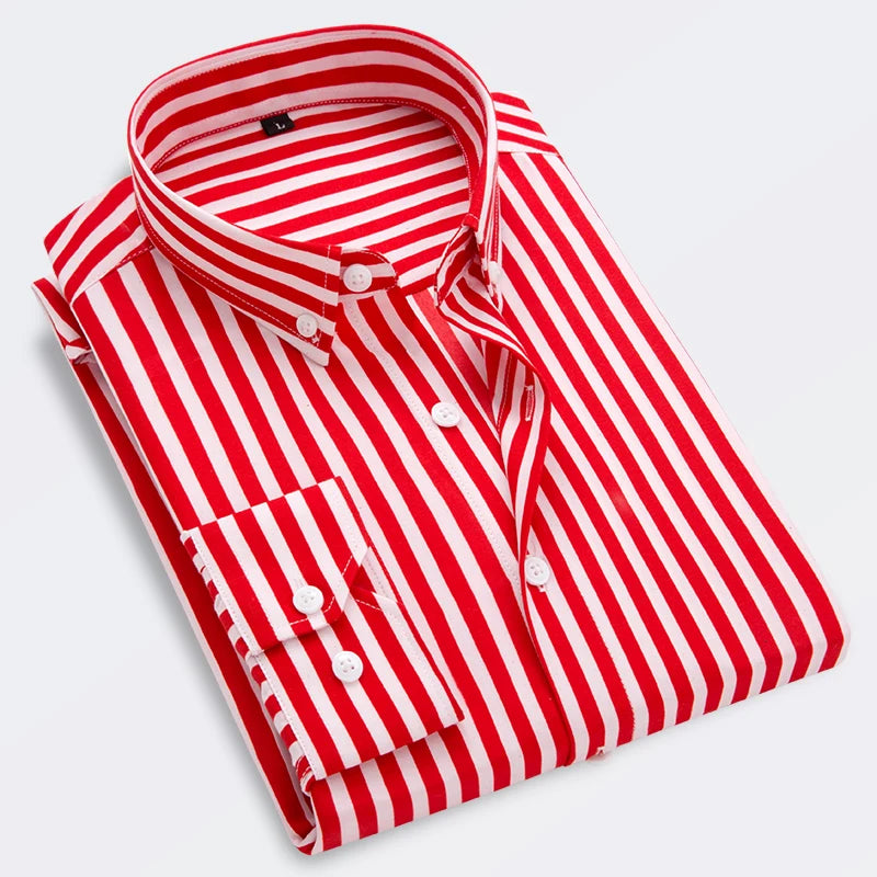 camisa de linho Valent -com listras-
