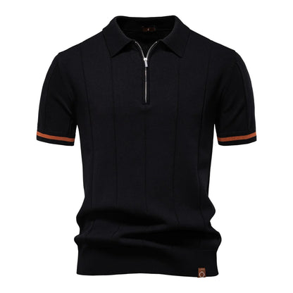 Camisa polo Vérone -esportiva e com zíper-