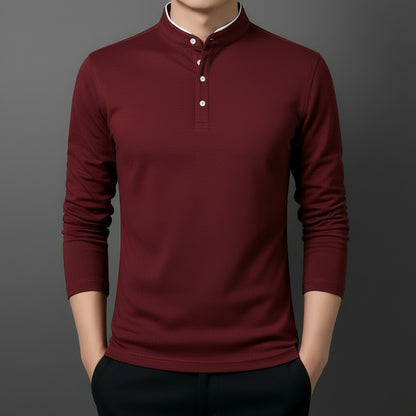 Camisa Longline Solaris Contemporânea de manga longa