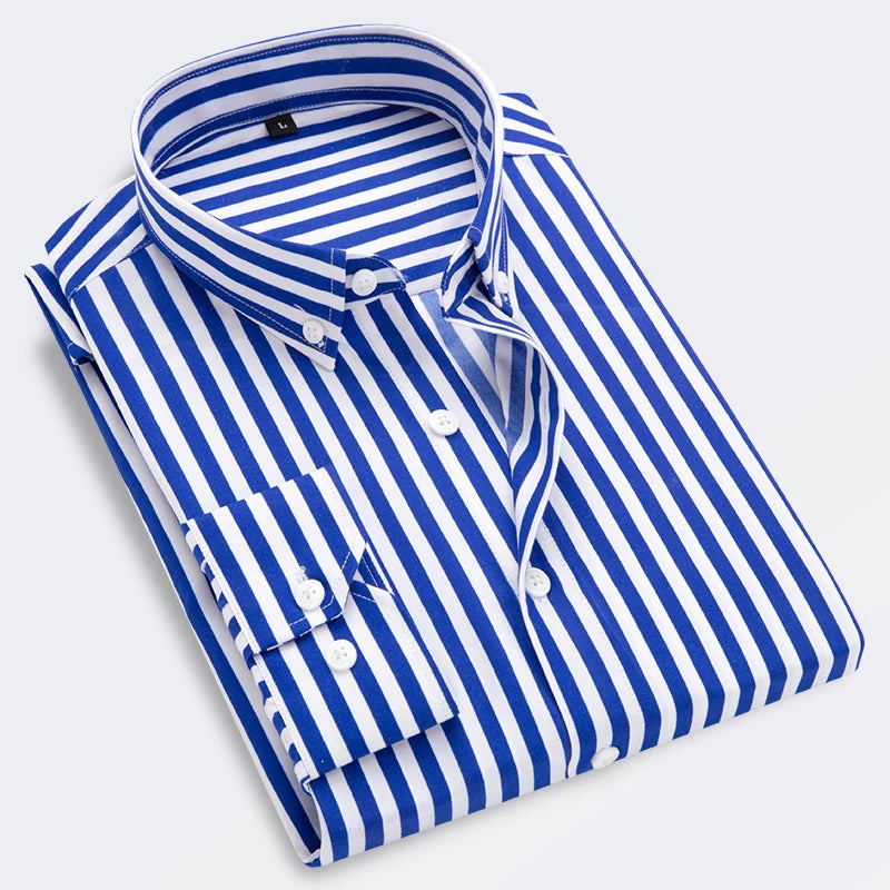 camisa de linho Valent -com listras-