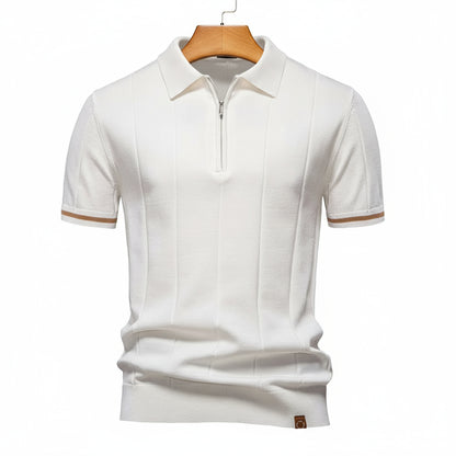 Camisa polo Vérone -esportiva e com zíper-