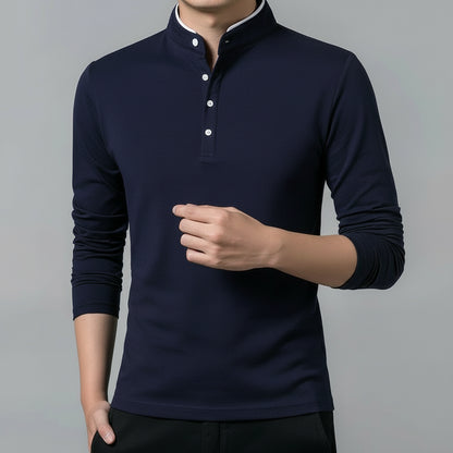 Camisa Longline Solaris Contemporânea de manga longa