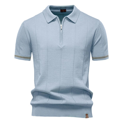 Camisa polo Vérone -esportiva e com zíper-