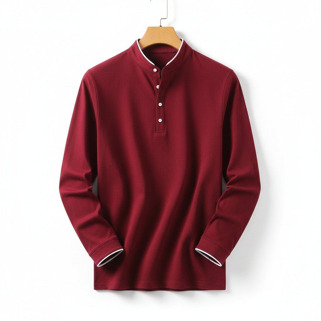 Camisa Longline Solaris Contemporânea de manga longa