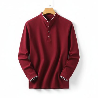 Camisa Longline Solaris Contemporânea de manga longa