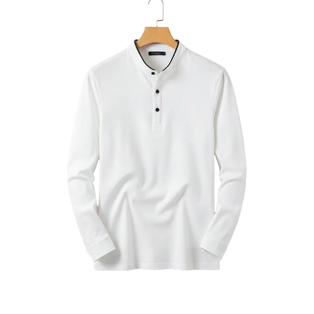 Camisa Longline Solaris Contemporânea de manga longa