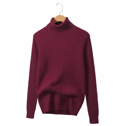 Suéter Tricô Montclair – Gola Alta, Estilo Old Money