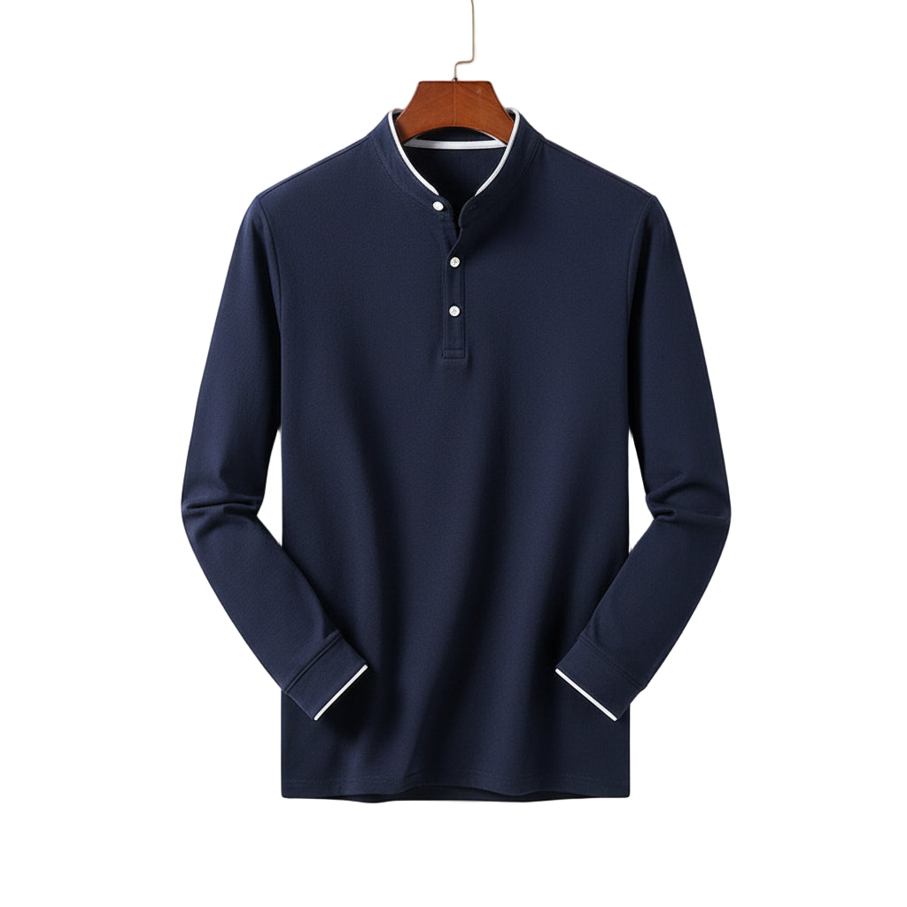 Camisa Longline Solaris Contemporânea de manga longa