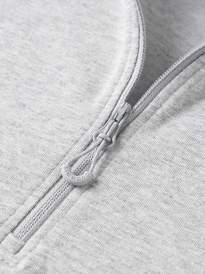 Blusa de frio casual com zíper