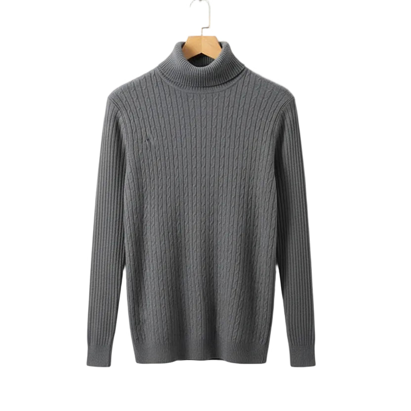 Suéter Tricô Montclair – Gola Alta, Estilo Old Money