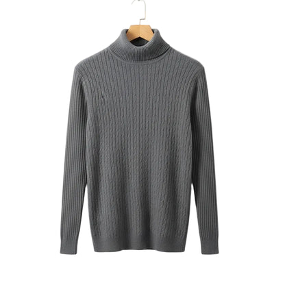 Suéter Tricô Montclair – Gola Alta, Estilo Old Money