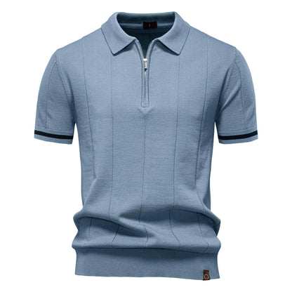 Camisa polo Vérone -esportiva e com zíper-
