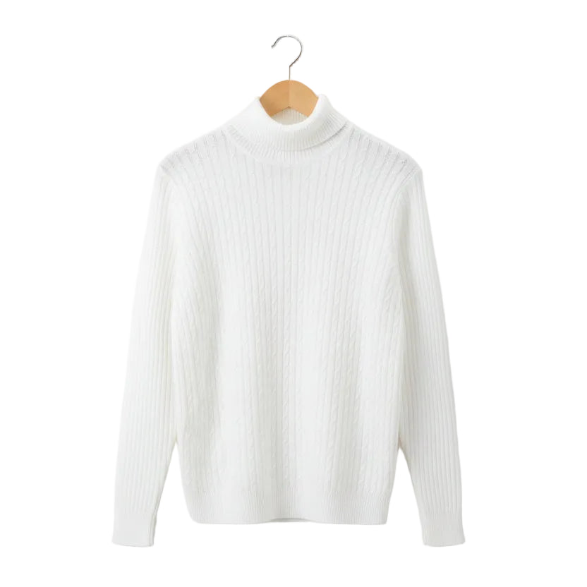 Suéter Tricô Montclair – Gola Alta, Estilo Old Money