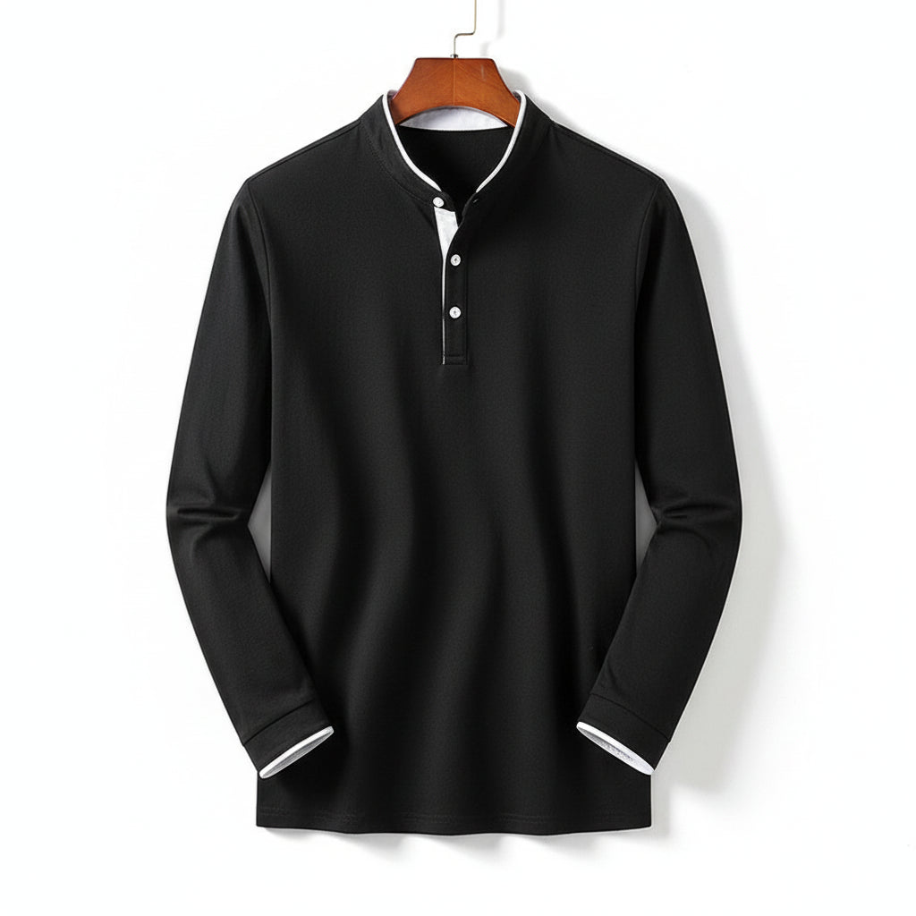 Camisa Longline Solaris Contemporânea de manga longa