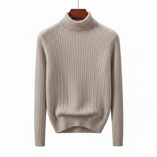 Suéter Tricô Montclair – Gola Alta, Estilo Old Money