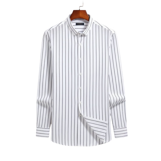 camisa de linho Valent -com listras-